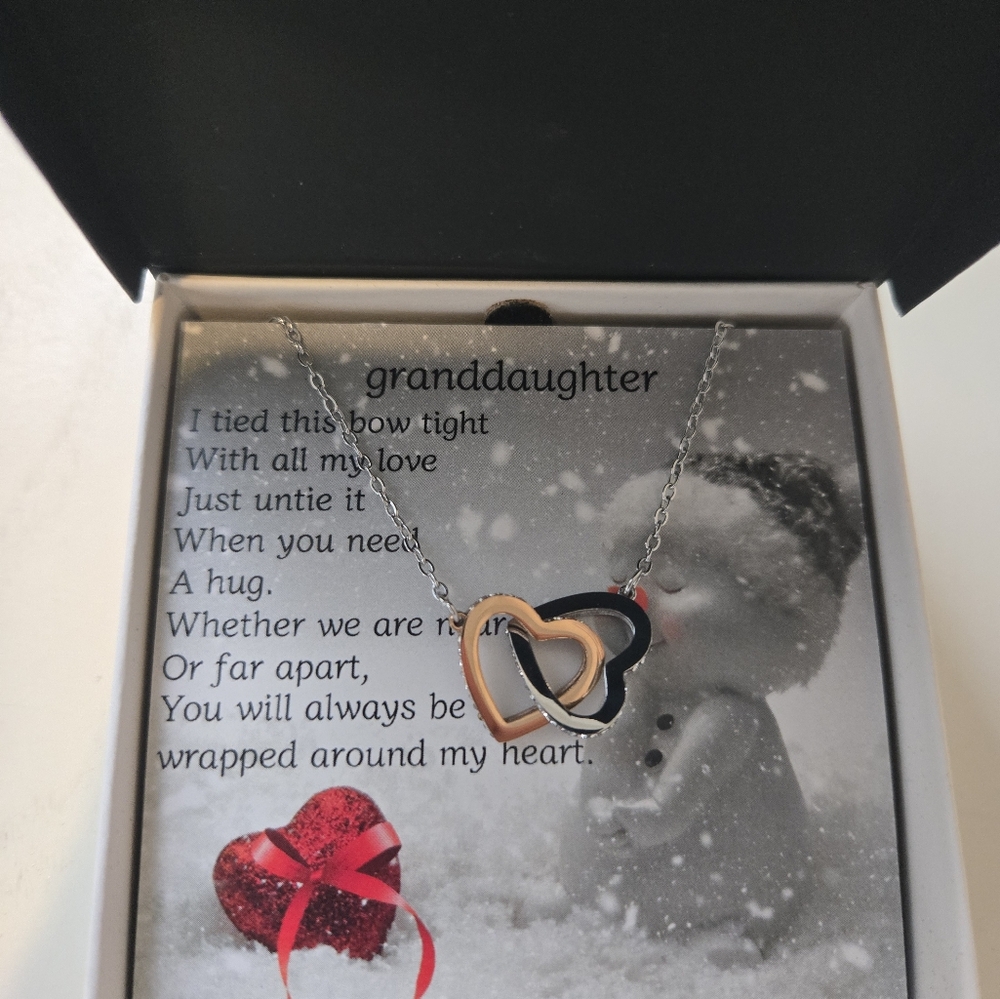 Granddaughter Interlocking Hearts Necklace